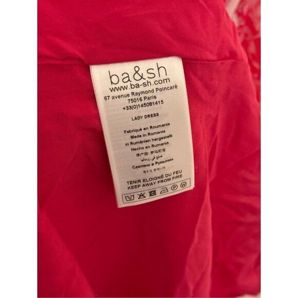 ba&sh Ulia Crossover Dress Rose Pink M NEW - Picture 6 of 6